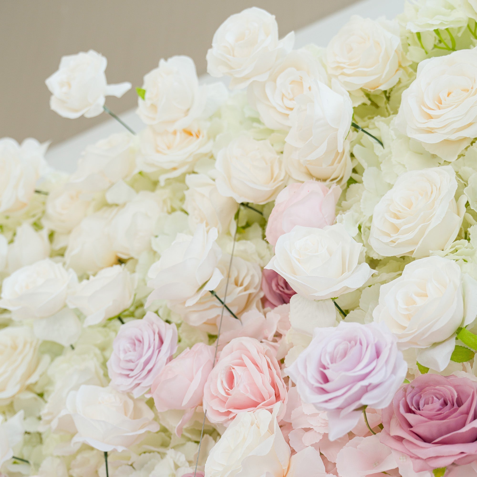 Ombre Rainbow Artificial Flower Backdrop: A Breathtaking Floral Masterpiece for Events | VF-828-2