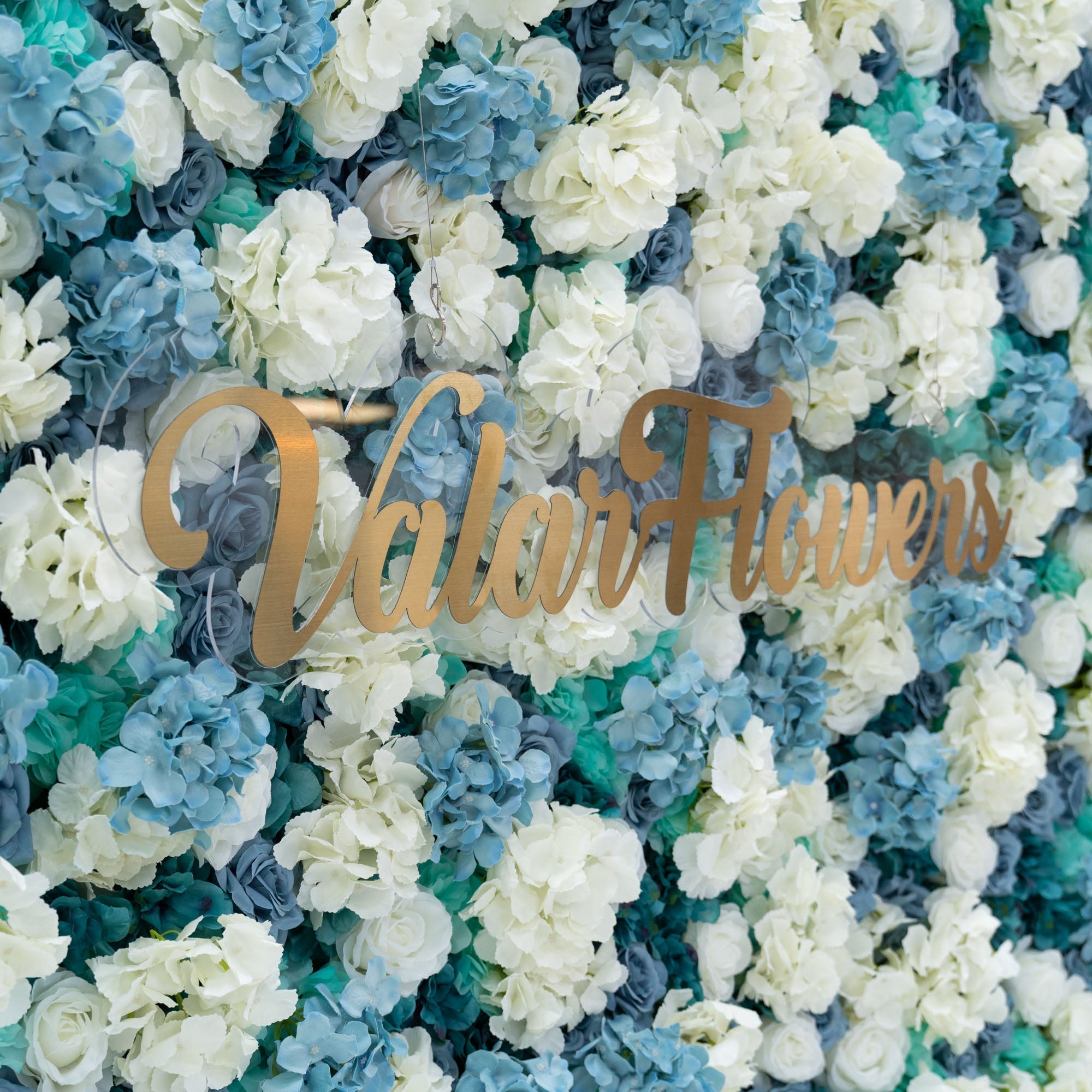 Blue and White Rose Floral Backdrop: A Serene Elegance for Weddings and Special Occasions And Proposals and Outdoor Events and Photography | VF-825