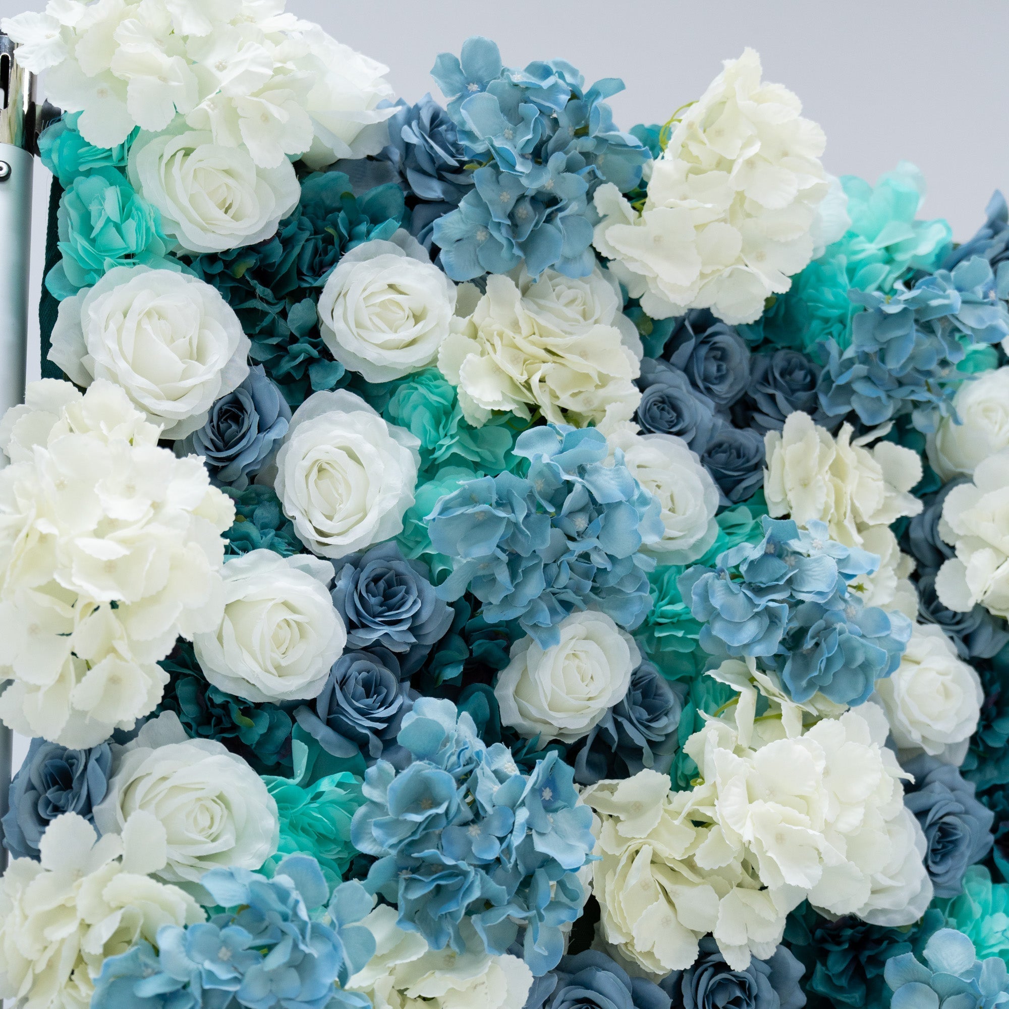 Blue and White Rose Floral Backdrop: A Serene Elegance for Weddings and Special Occasions And Proposals and Outdoor Events and Photography | VF-825