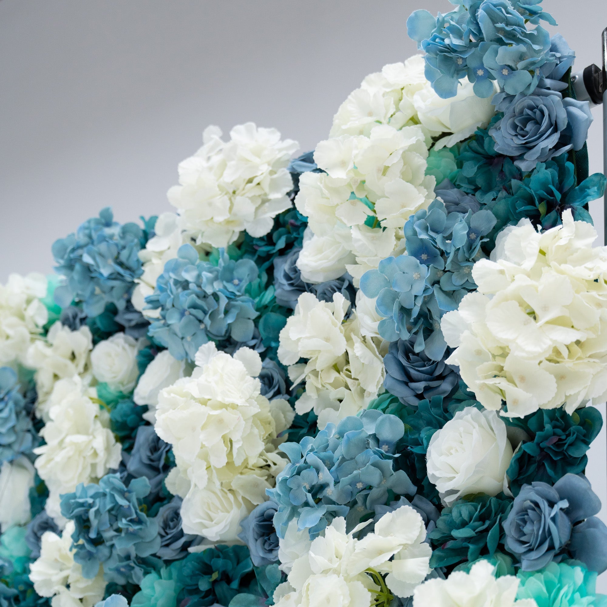 Blue and White Rose Floral Backdrop: A Serene Elegance for Weddings and Special Occasions And Proposals and Outdoor Events and Photography | VF-825