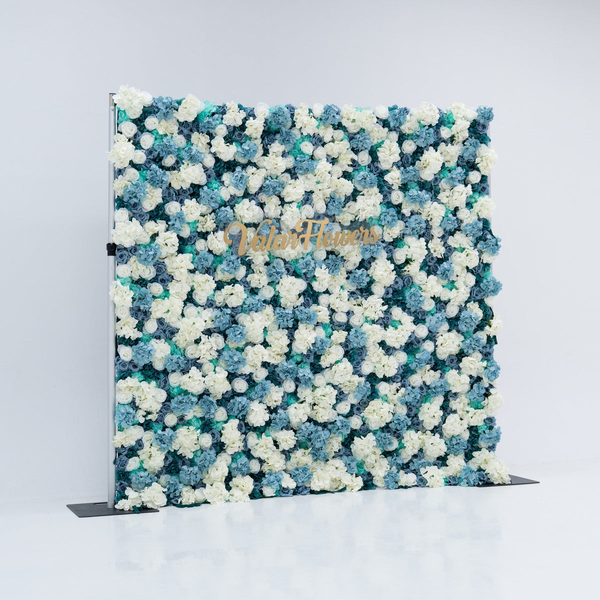 Blue and White Rose Floral Backdrop: A Serene Elegance for Weddings and Special Occasions And Proposals and Outdoor Events and Photography | VF-825