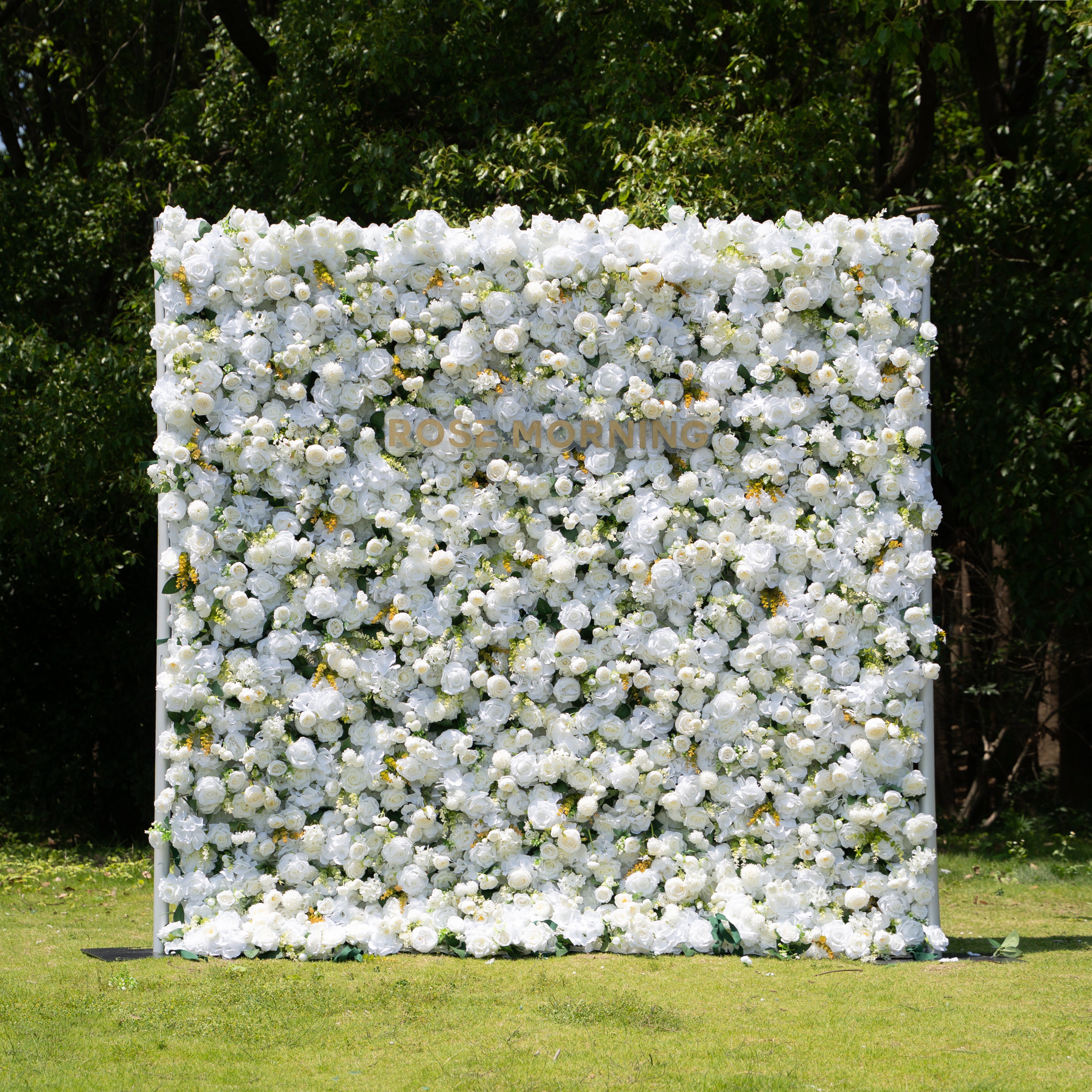 Labu ：3D Fabric Artificial rolling up curtain flower wall Free Shipping