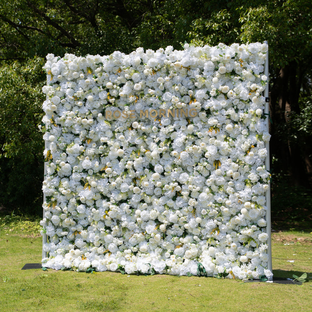 Labu ：3D Fabric Artificial rolling up curtain flower wall Free Shipping