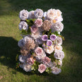 Amar：5D Fabric Artificial rolling up curtain flower wall Free Shipping