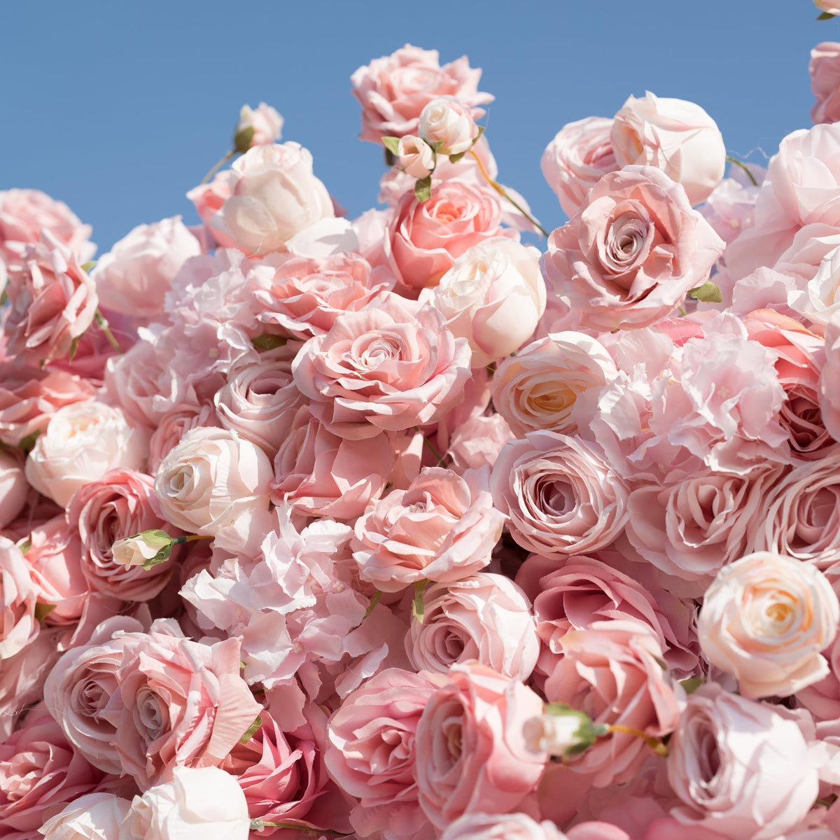 Roll Up Artificial Lush Pink Floral Wall | VF-501