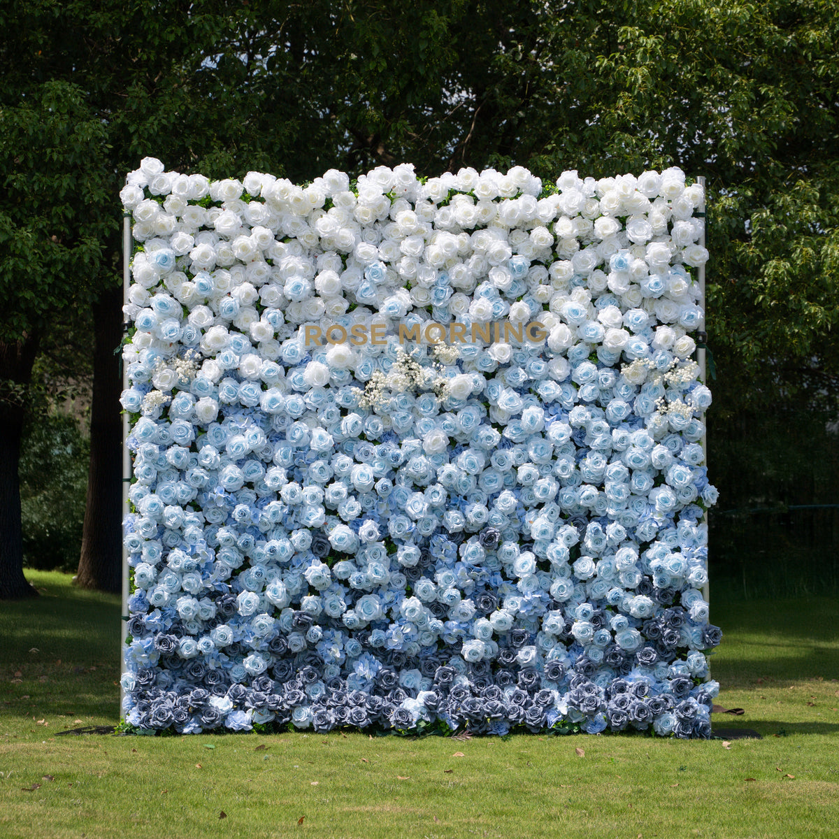 Cool：Fabric Artificial rolling up curtain flower wall Free Shipping