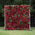 Rouge：3D Fabric Artificial rolling up curtain flower wall (In US Stock5-7 Days Delivered) Free Shipping