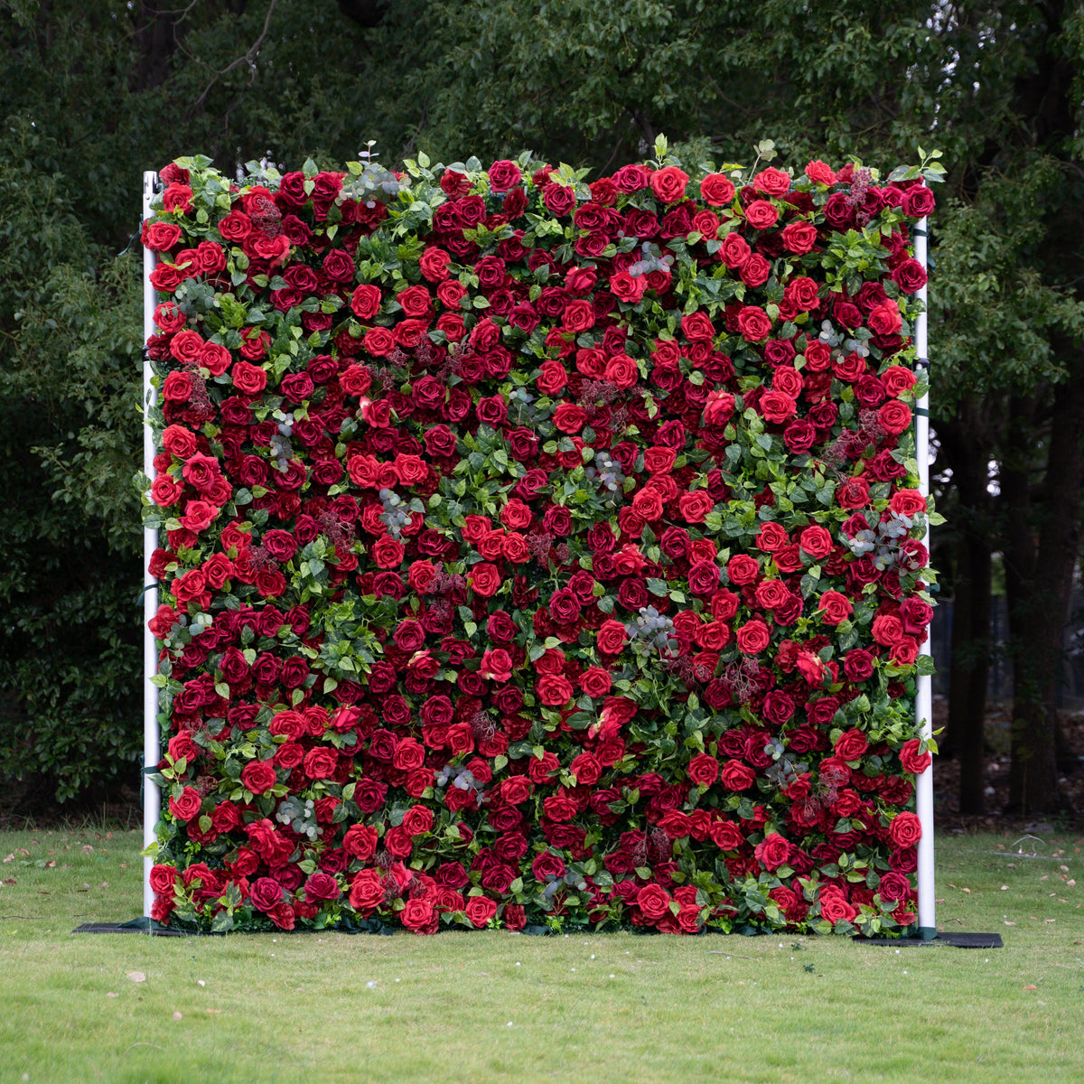 Rouge：3D Fabric Artificial rolling up curtain flower wall (In US Stock5-7 Days Delivered) Free Shipping