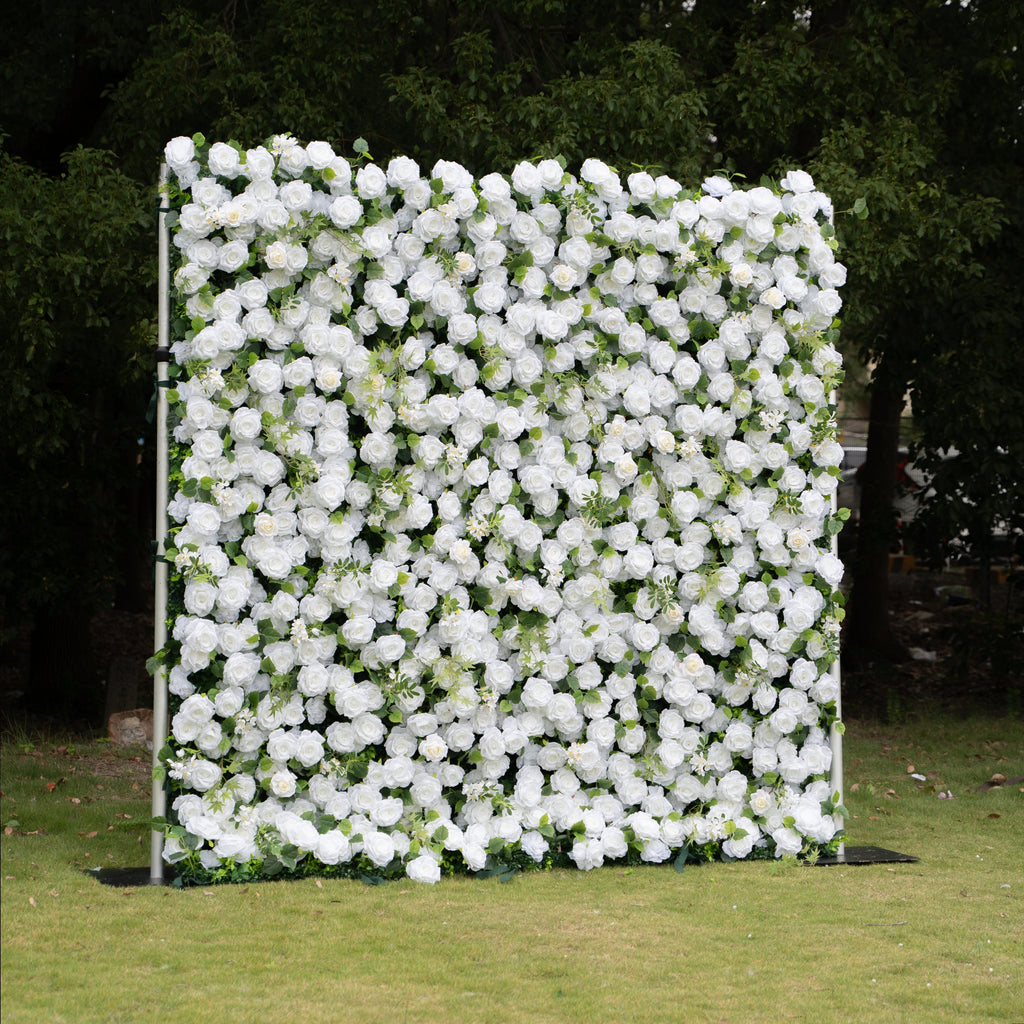 Eira：3D Fabric Artificial rolling up curtain flower wall Free Shipping