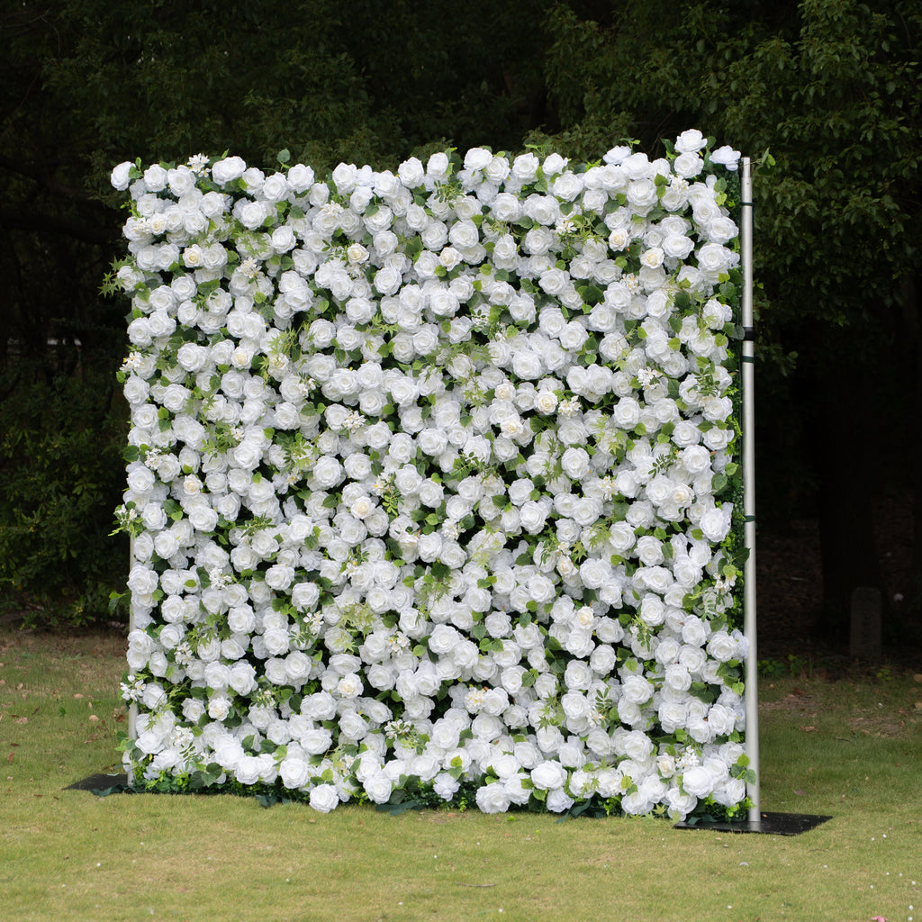 Eira：3D Fabric Artificial rolling up curtain flower wall Free Shipping