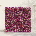 Daelsora: Luxury 5D Berry Purple & Fuchsia Pink Silk Floral Wall Backdrop for Modern Weddings & Galas Free Shipping
