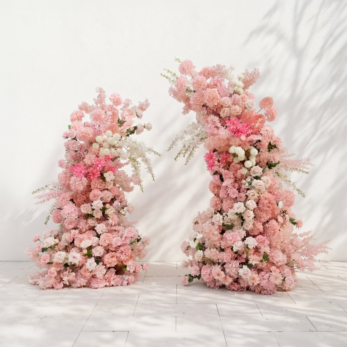 Dorsola:Luxury Blush Pink Color Flower Arch for Weddings&Event Decor Including Frame dorsola front