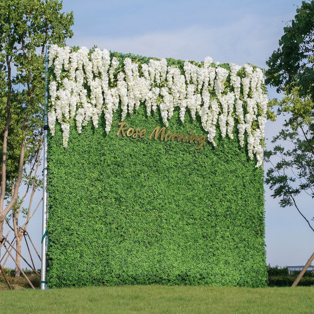 Eling：2D Fabric Artificial rolling up curtain flower wall Free Shipping
