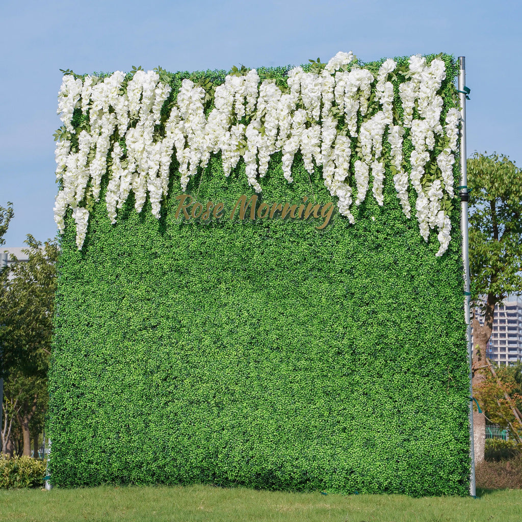 Eling：2D Fabric Artificial rolling up curtain flower wall Free Shipping
