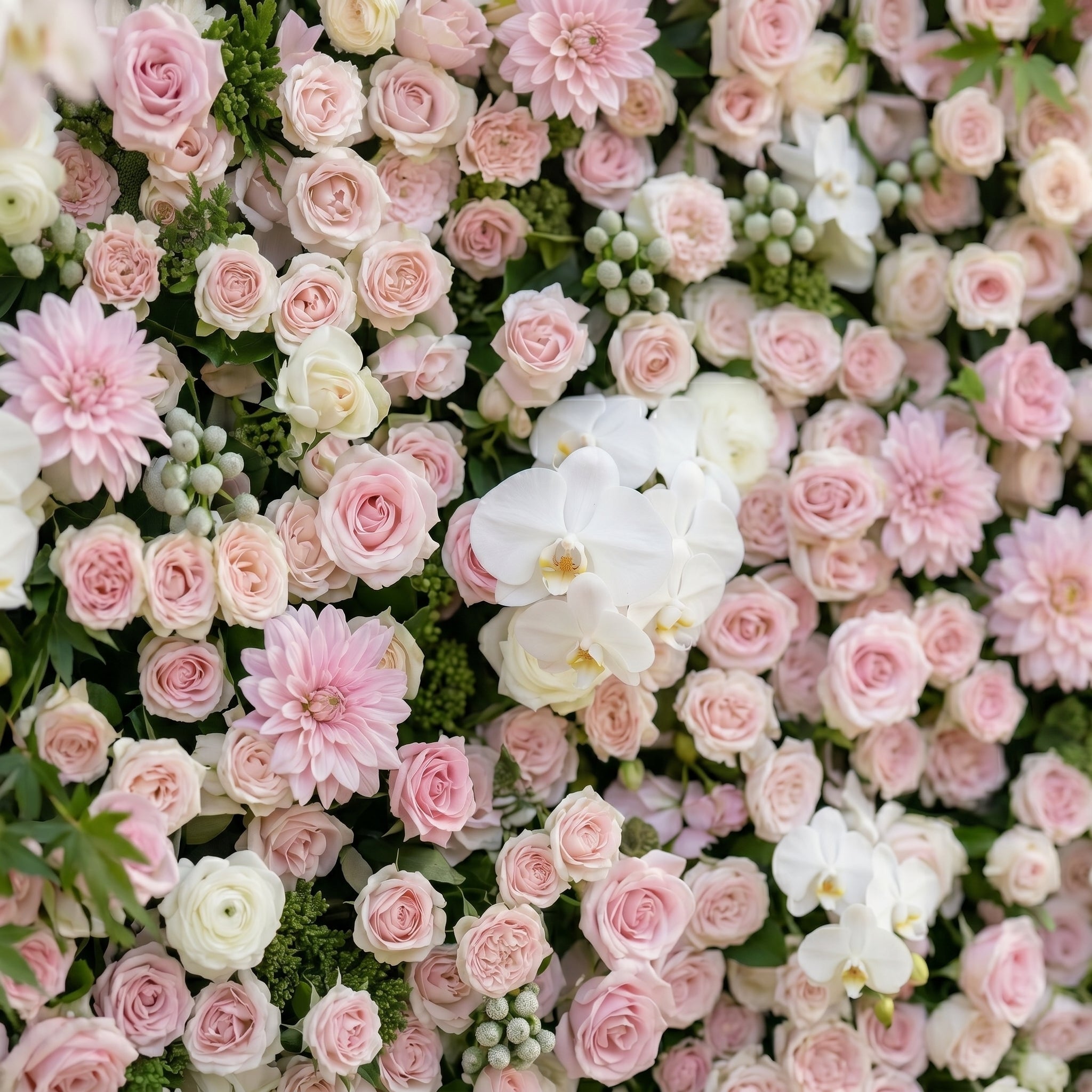 Embervale:Luxury 5D Roll-up Pink&White Flower Wall for Wedding and Events Decor embervale detail 2