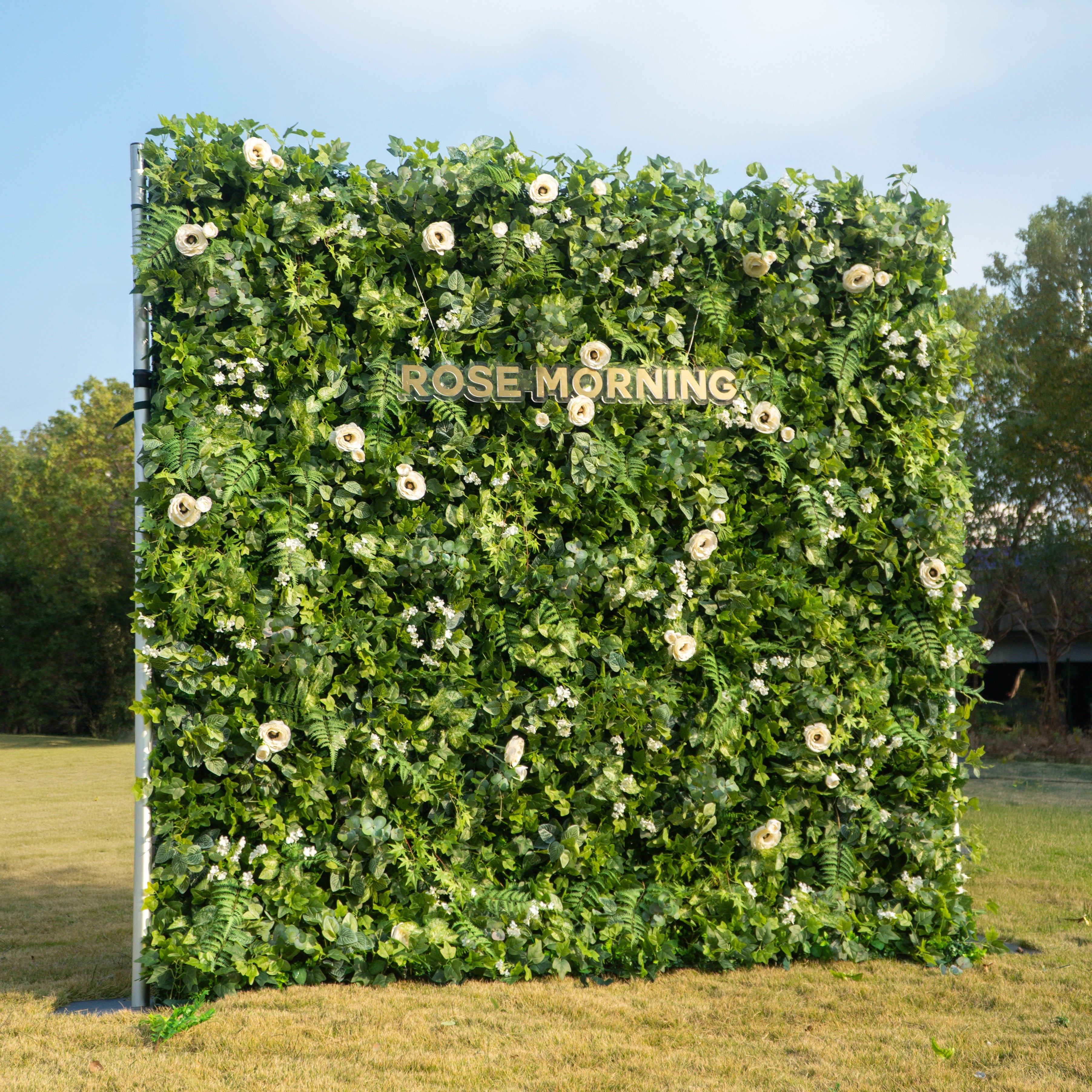 Mattia：5D Fabric Artificial rolling up curtain flower wall Free Shipping