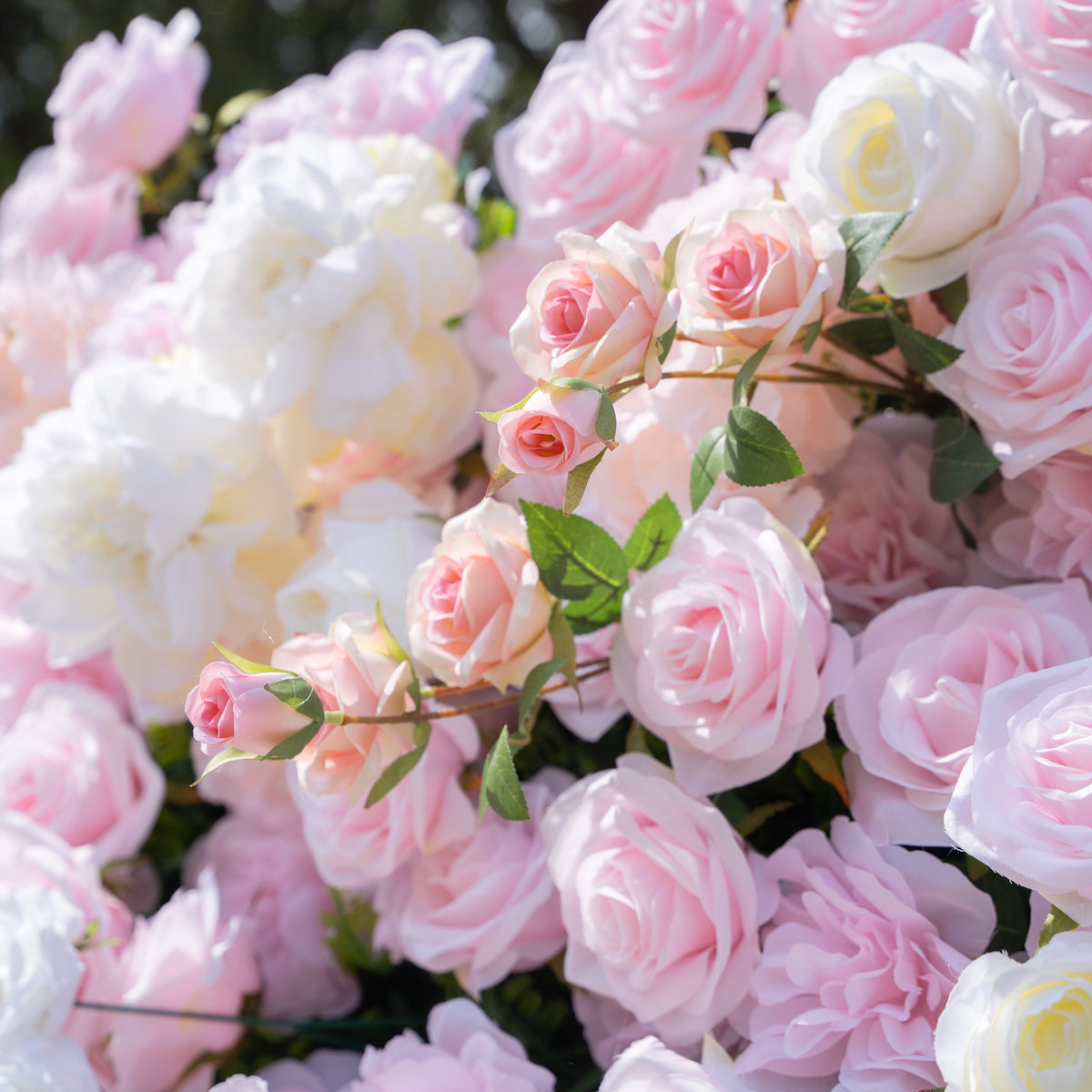 Gabriella：3D Fabric Artificial rolling up curtain flower wall Free Shipping
