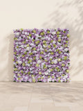Gemena 5D Fabric Artificial rolling up curtain flower wall — front view