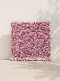 Helirae 5D Fabric Artificial rolling up curtain flower wall — front view