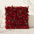Ivelaria: New Luxury 5D Red Roses Flower Wall with Greenery for Weddings&Event Decor ivelaria front