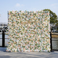 Jacy：5D Fabric Artificial rolling up curtain flower wall Free Shipping