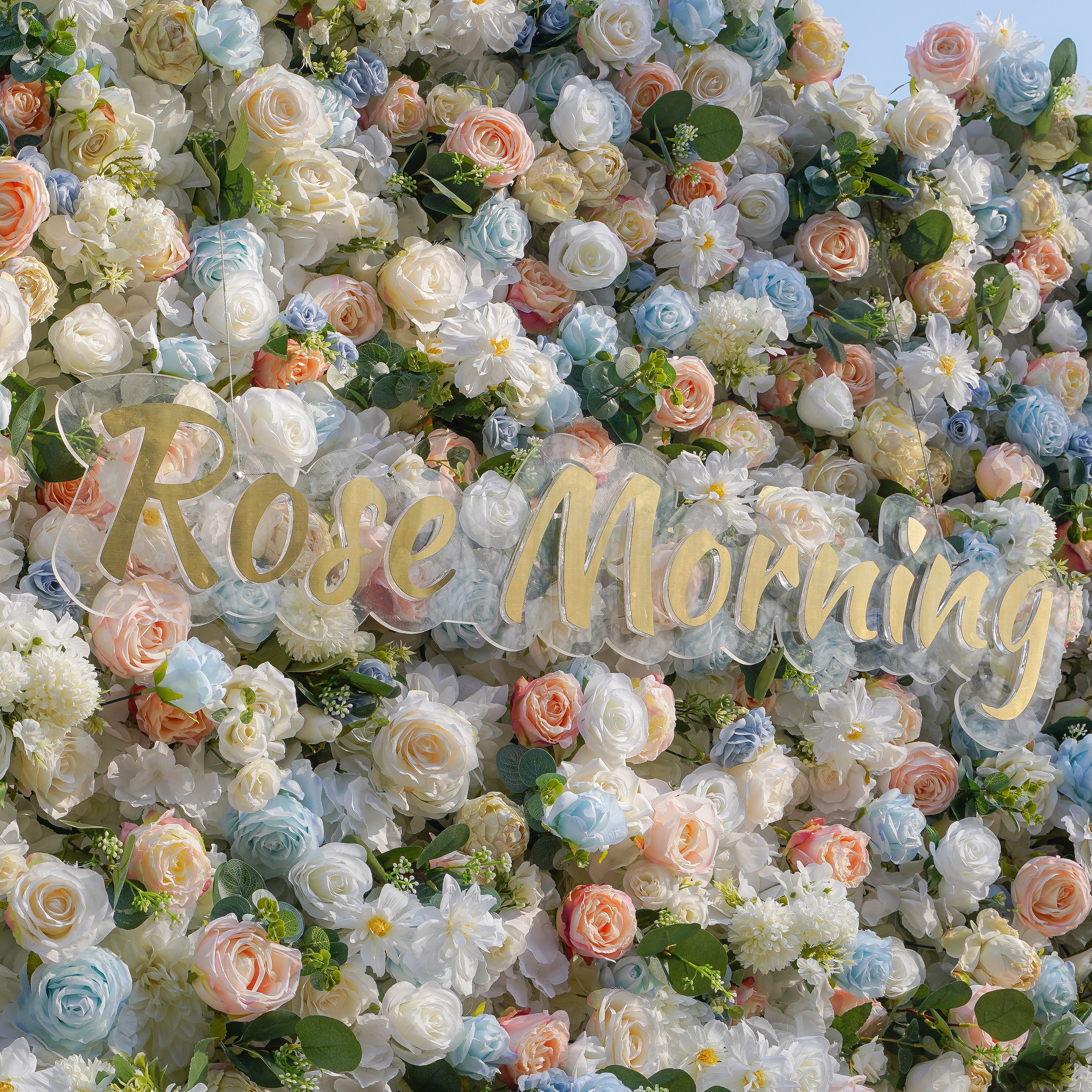 Jacy：5D Fabric Artificial rolling up curtain flower wall Free Shipping