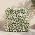 Karelalia:Premium 5D Ivory & Greenery Silk Floral Wall Roll-Up Backdrop for Elegant Minimalist Events Free Shipping