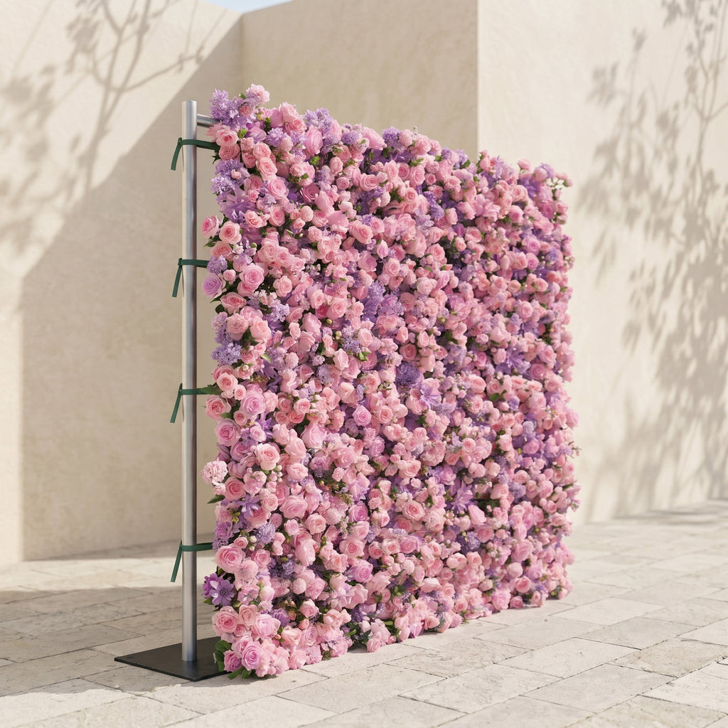 Keirrielle: Luxury 5D Lavender Purple & Soft Pink Silk Floral Wall Backdrop for Romantic Dreamy Weddings Free Shipping