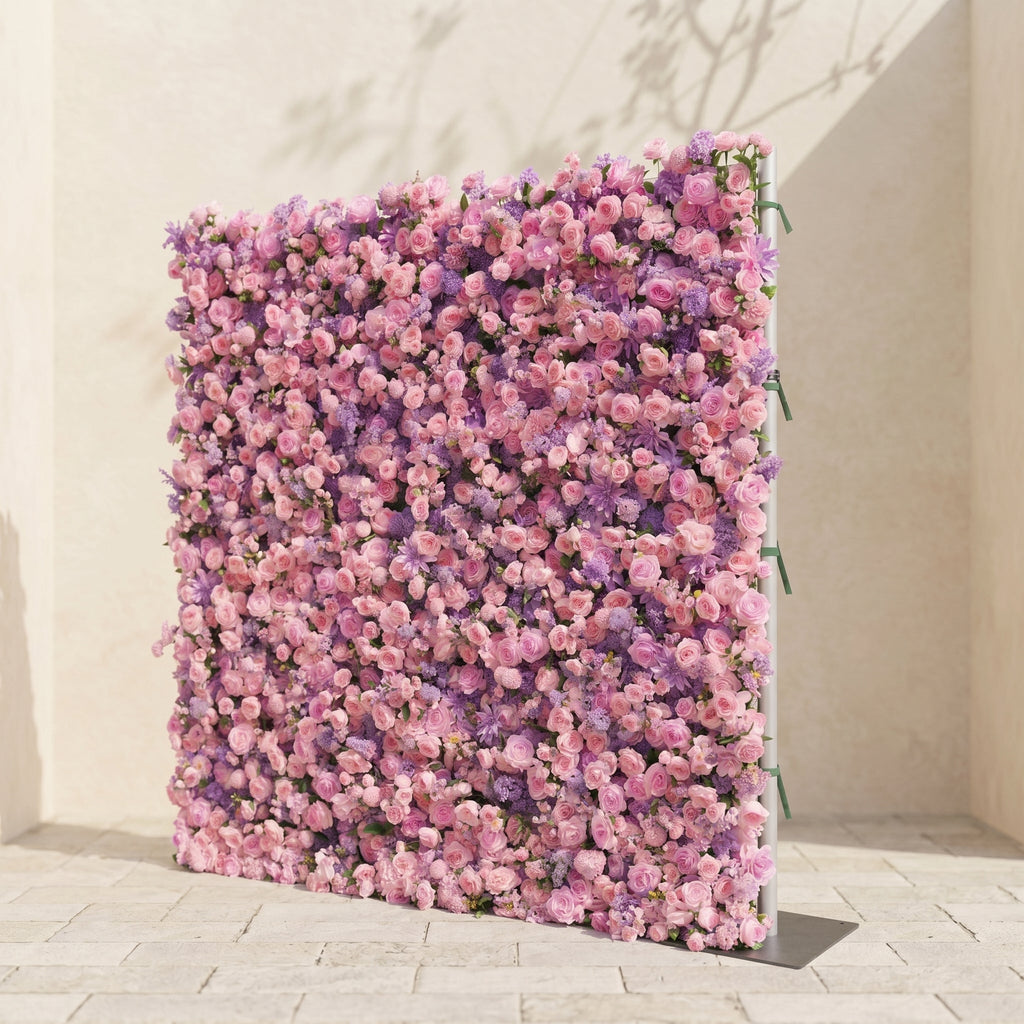 Keirrielle: Luxury 5D Lavender Purple & Soft Pink Silk Floral Wall Backdrop for Romantic Dreamy Weddings Free Shipping