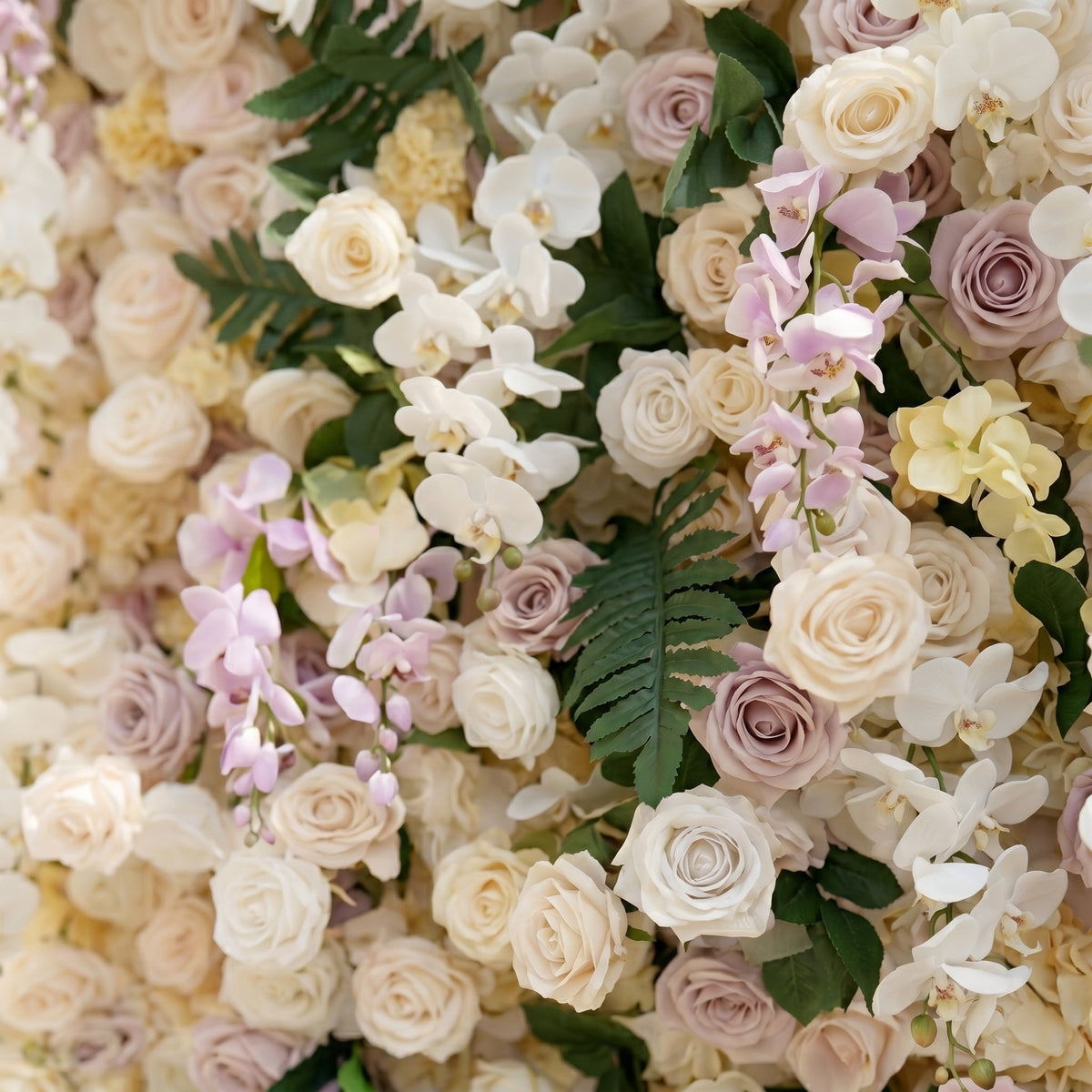Kiralia:Luxury 5D Cream & Blush Pink Silk Floral Wall Roll-Up Backdrop for Soft Romantic Weddings Free Shipping