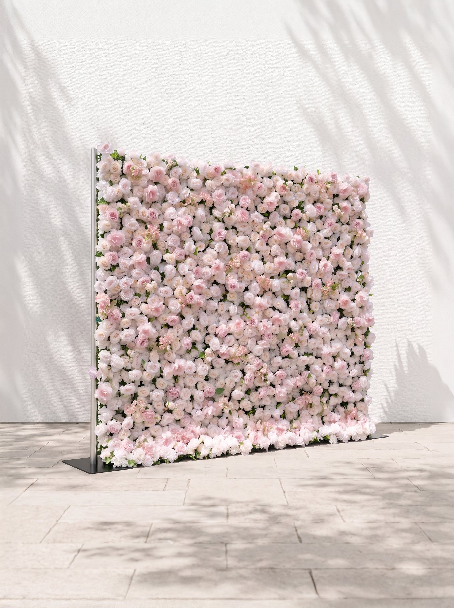 Laelora 5D Fabric Artificial rolling up curtain flower wall — left view