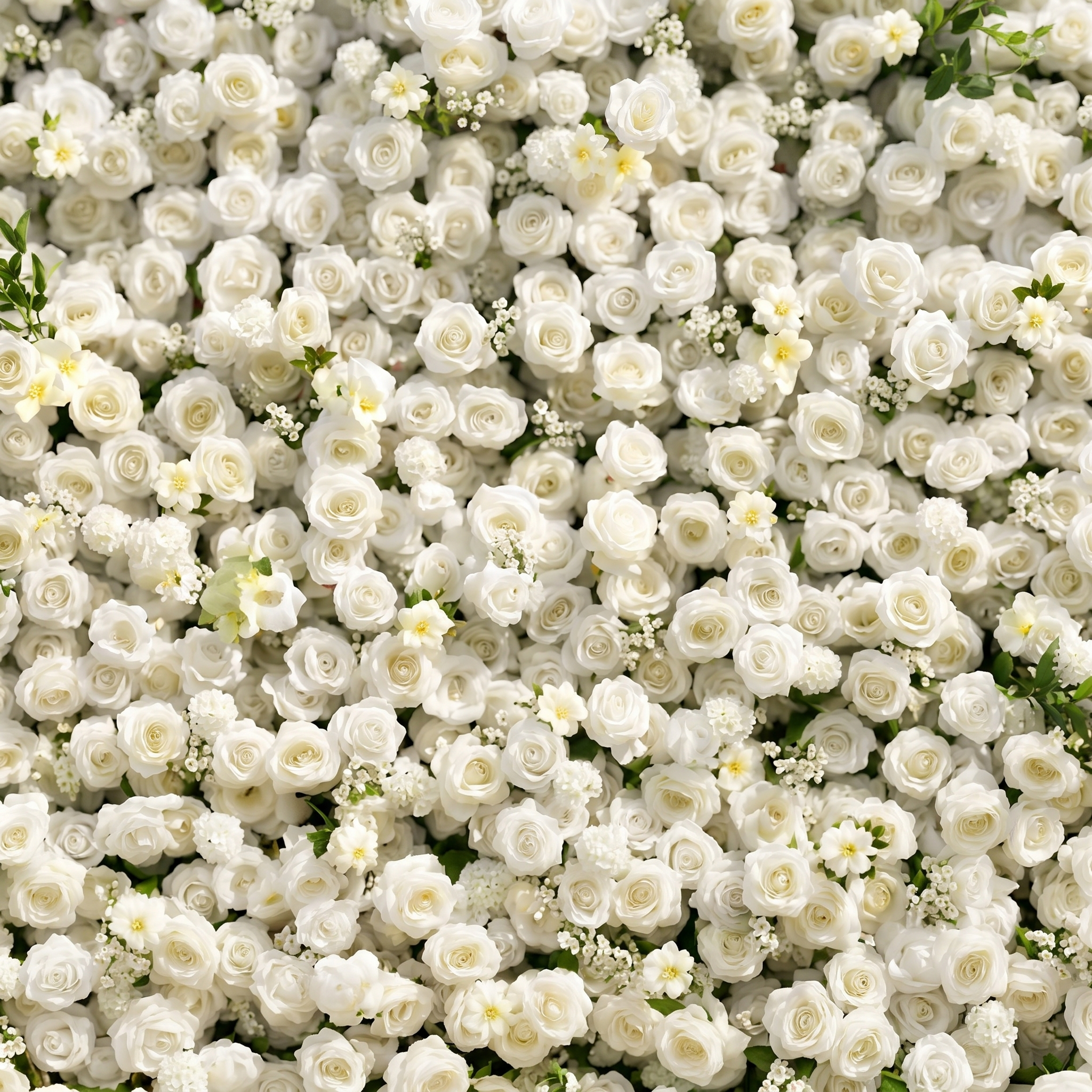 Liorbelle: Classic and Luxury 5D White Roses Flower Wall for Weddings&Event Decor liorbelle detail 1