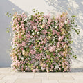 Livelia:Classic and Luxury 5D Pink&White Flower Wall with Greenery for Weddings&Event Decor livelia front