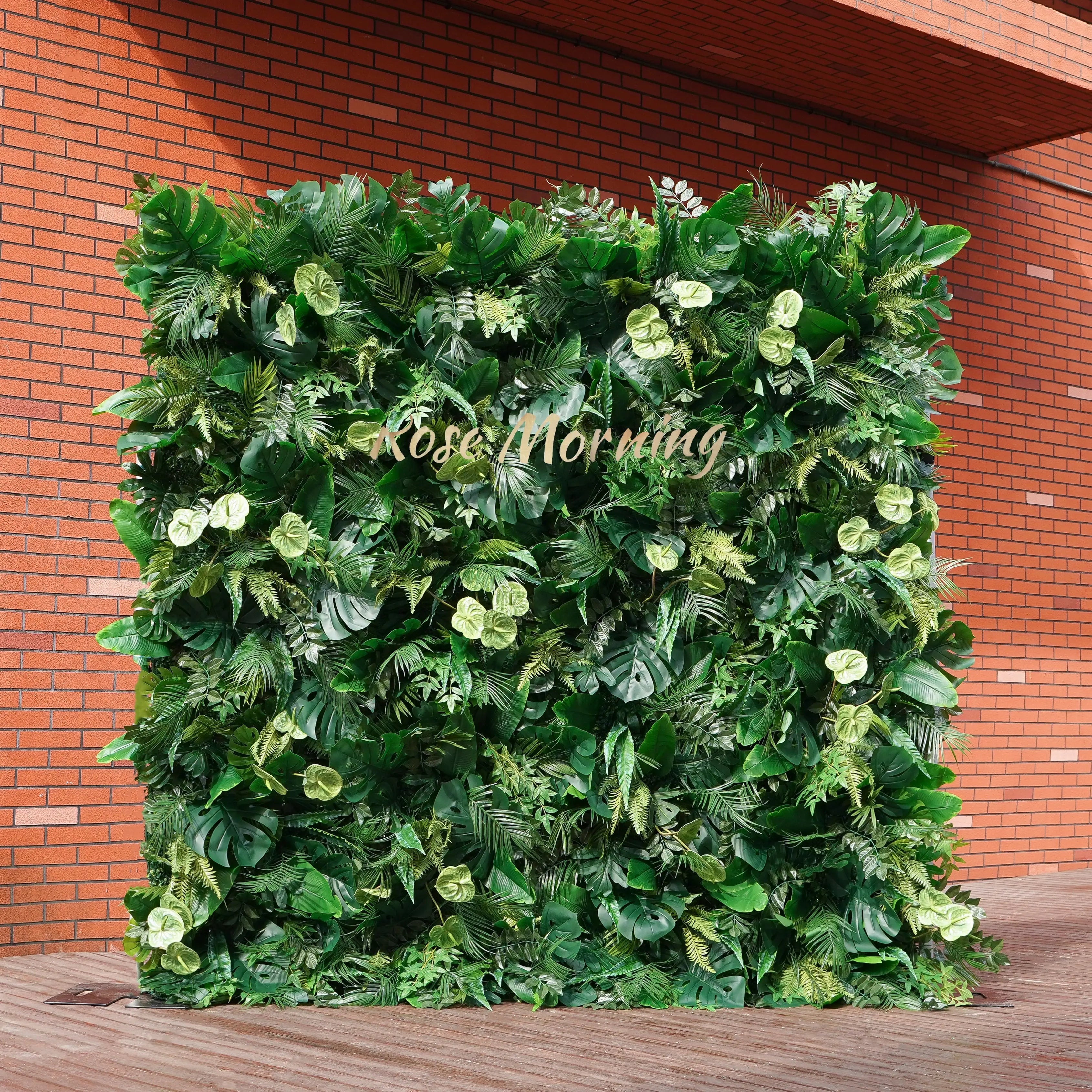 Luke：5D  Fabric Artificial rolling up curtain flower wall Free Shipping