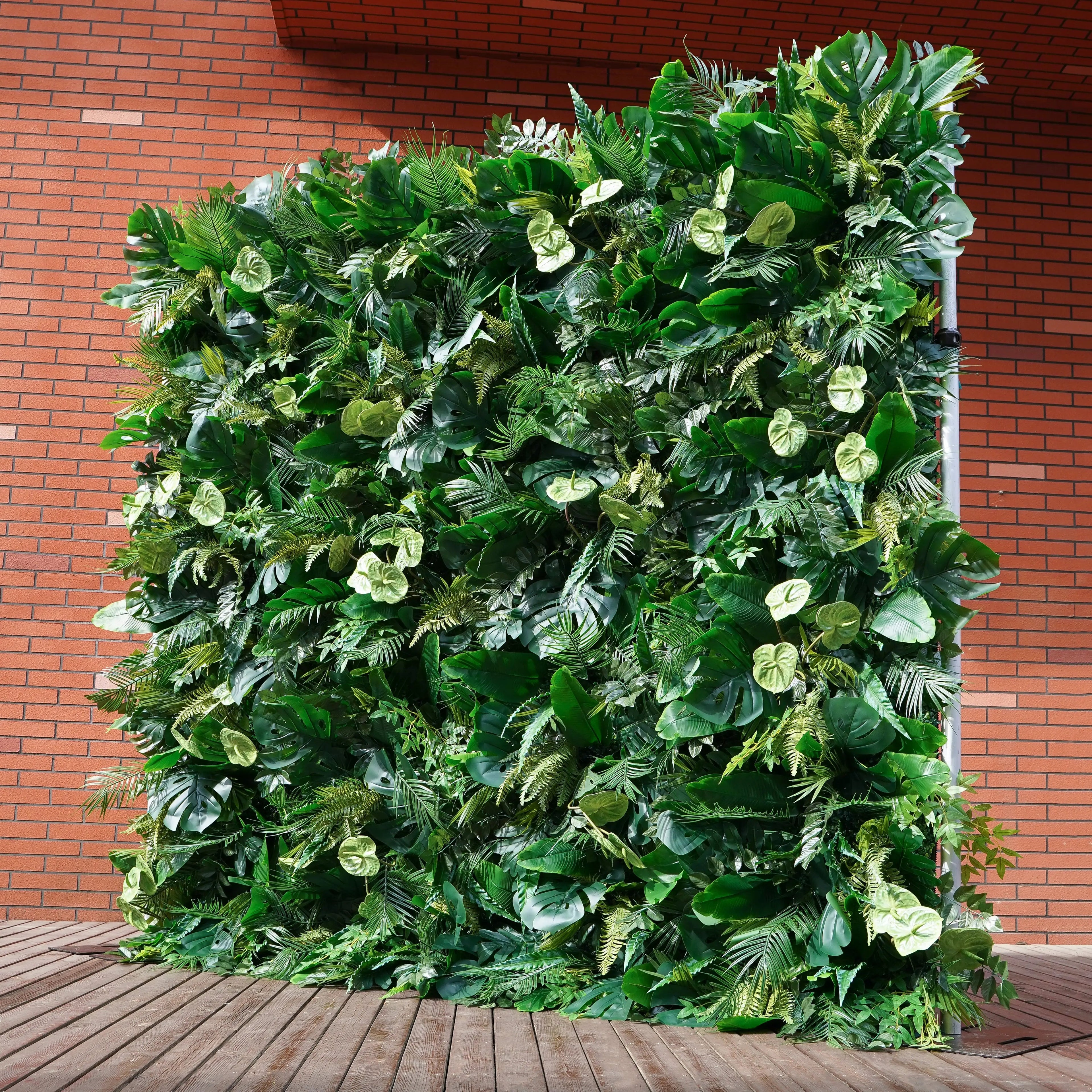 Luke：5D  Fabric Artificial rolling up curtain flower wall Free Shipping