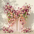Lumeria: Exquisite Blush & Berry Butterfly-Shaped Flower Wall for Luxury Events & Parties Backdrop Free Shipping