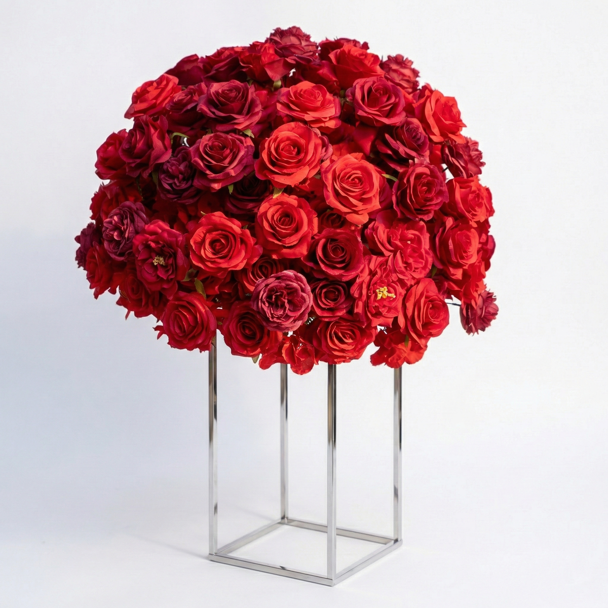 Sorrel: Red Calla Wedding Background Arch KT Backdrop Decorative Flower Row Excludes Frame