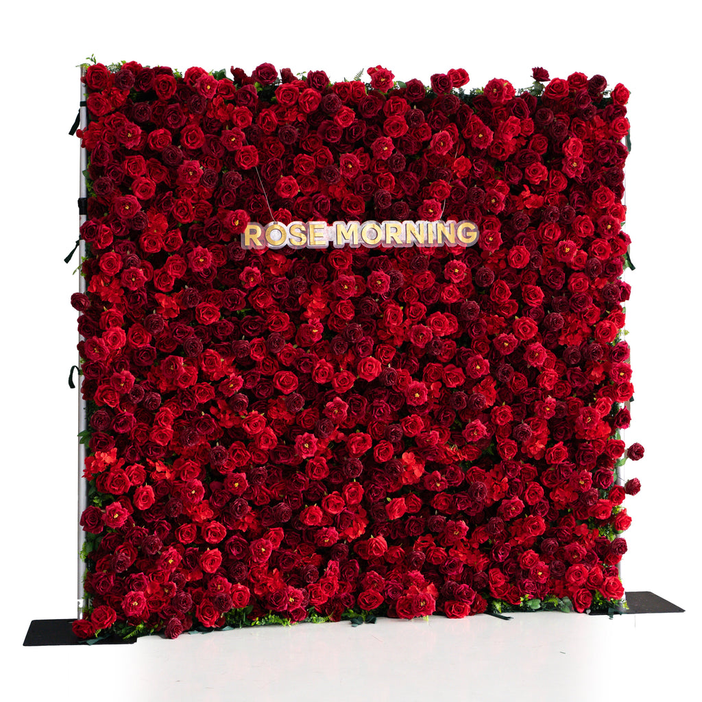 Luna 3D Layered Flower Wall - Luxury Silk Rolling Backdrop Free Shipping