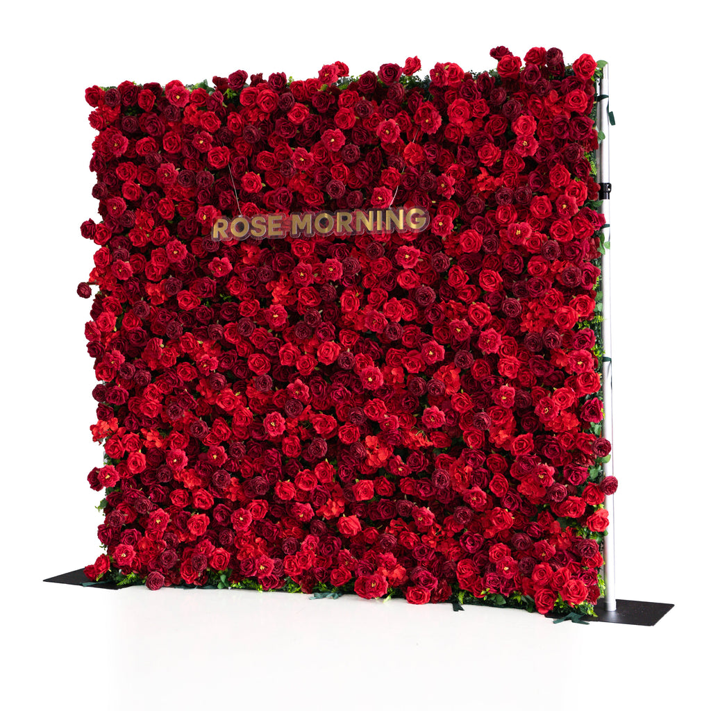 Luna 3D Layered Flower Wall - Luxury Silk Rolling Backdrop Free Shipping