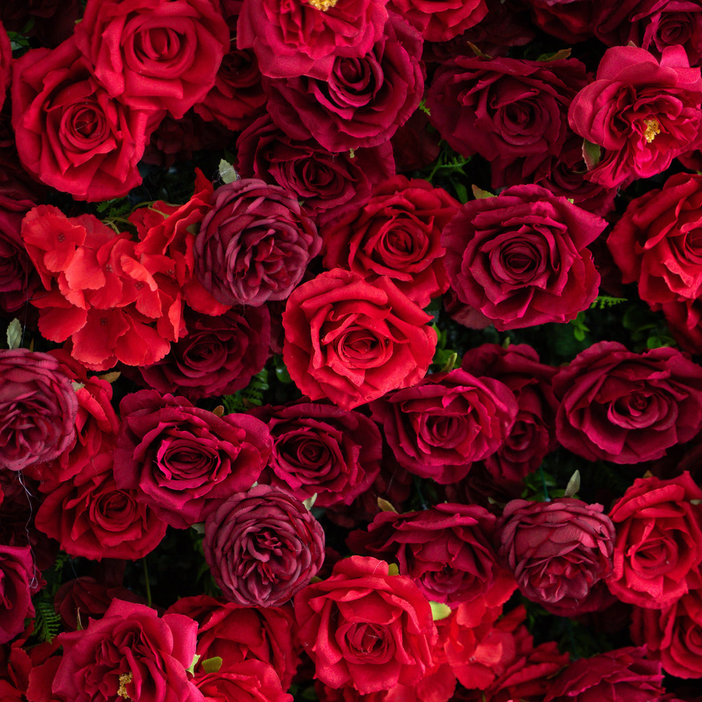 Luna 3D Layered Flower Wall - Luxury Silk Rolling Backdrop Free Shipping