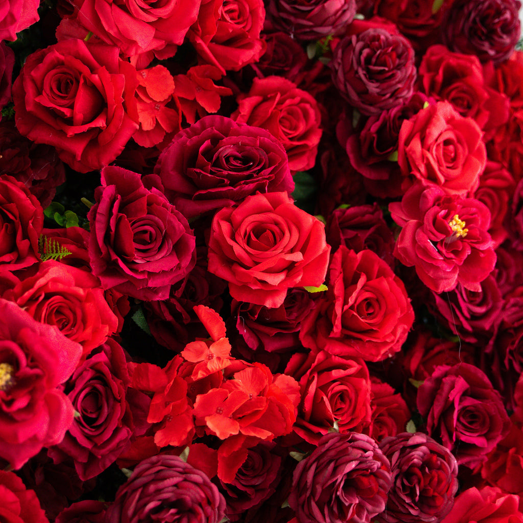 Luna 3D Layered Flower Wall - Luxury Silk Rolling Backdrop Free Shipping