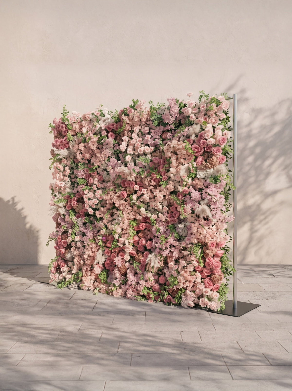 Mavenalia: 5D Fabric Artificial rolling up curtain flower wall — right view
