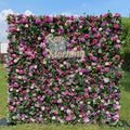 May：4D Fabric Artificial rolling up curtain flower wall Free Shipping