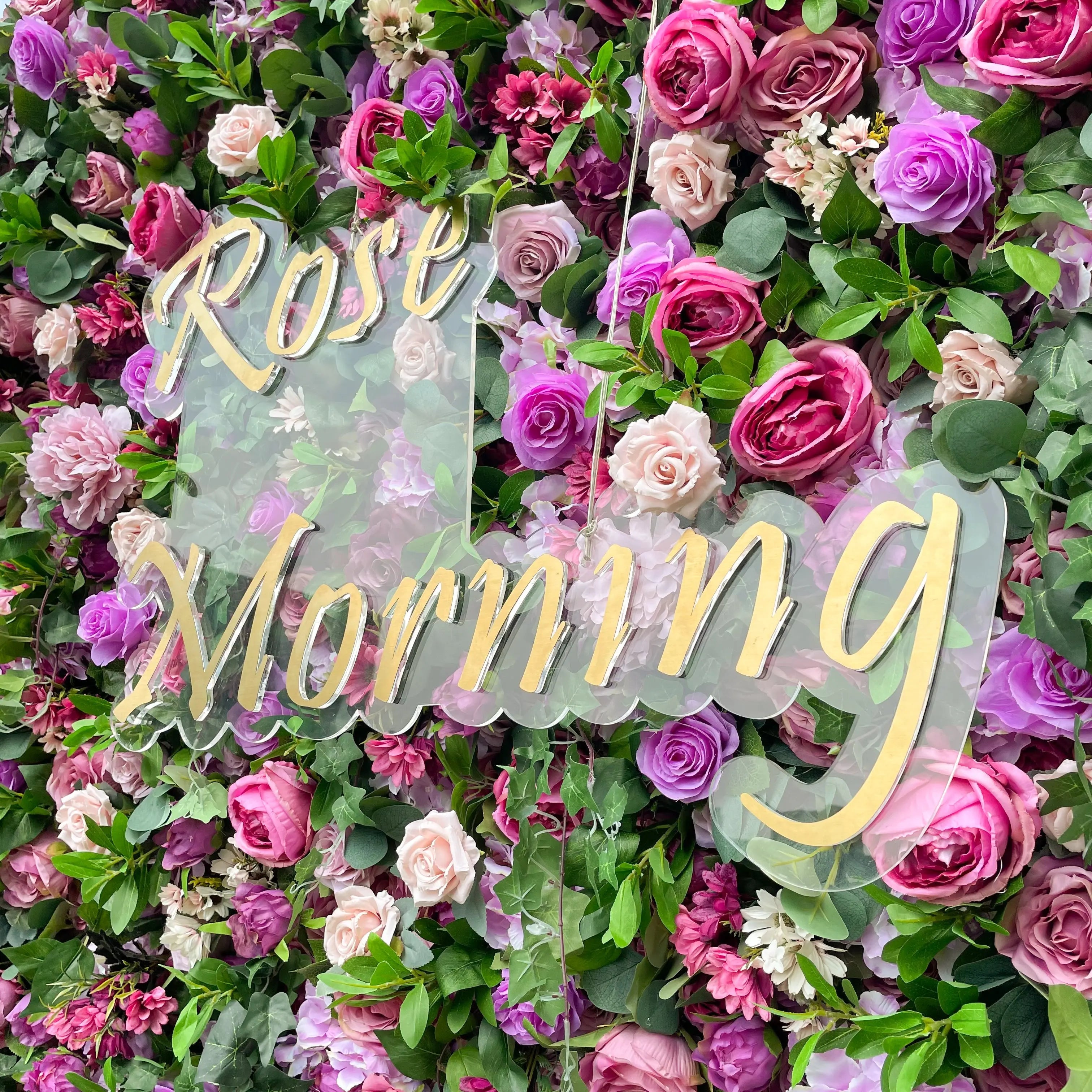 May：4D Fabric Artificial rolling up curtain flower wall Free Shipping