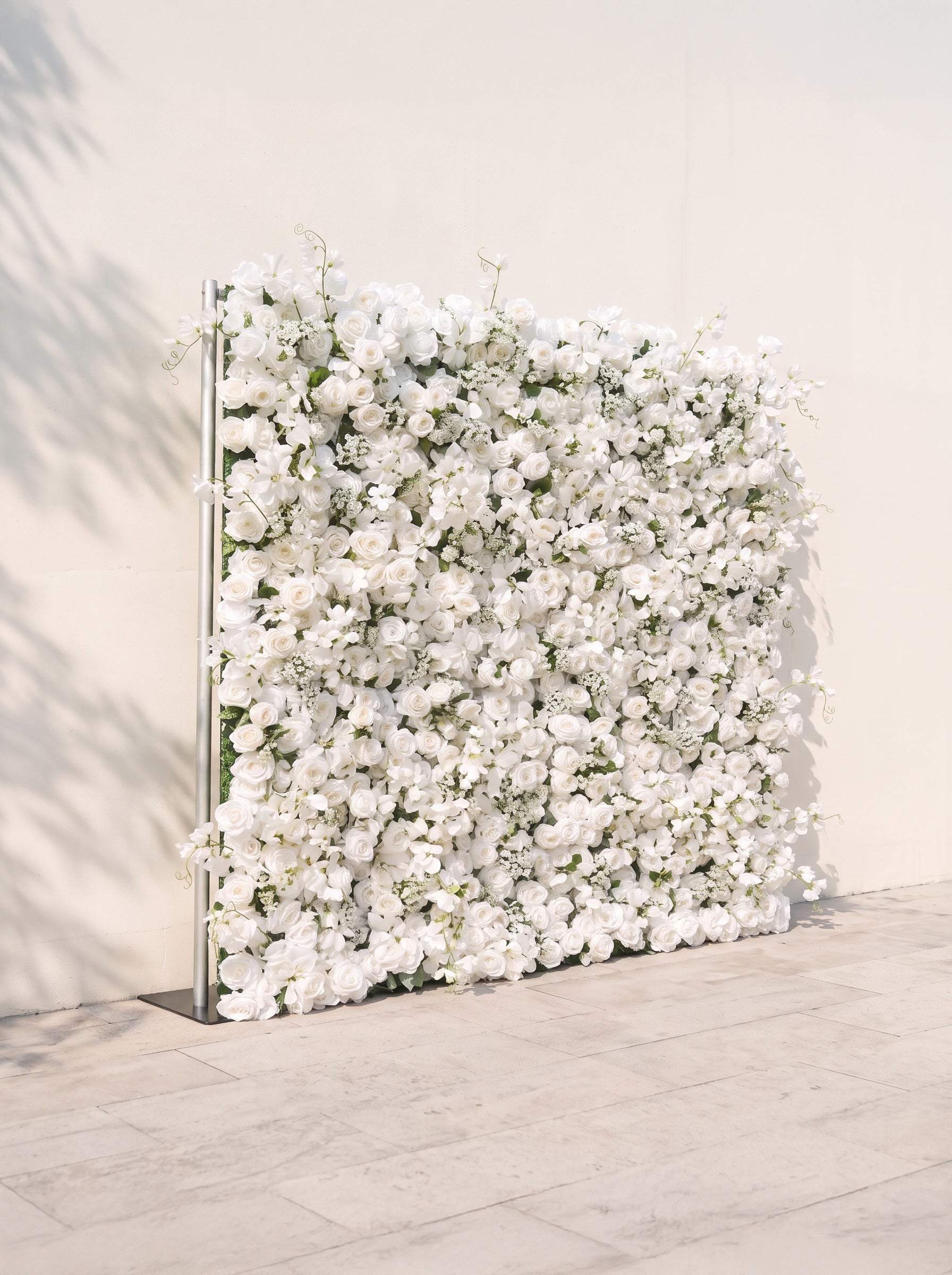Melirae 5D Fabric Artificial rolling up curtain flower wall Free Shipping