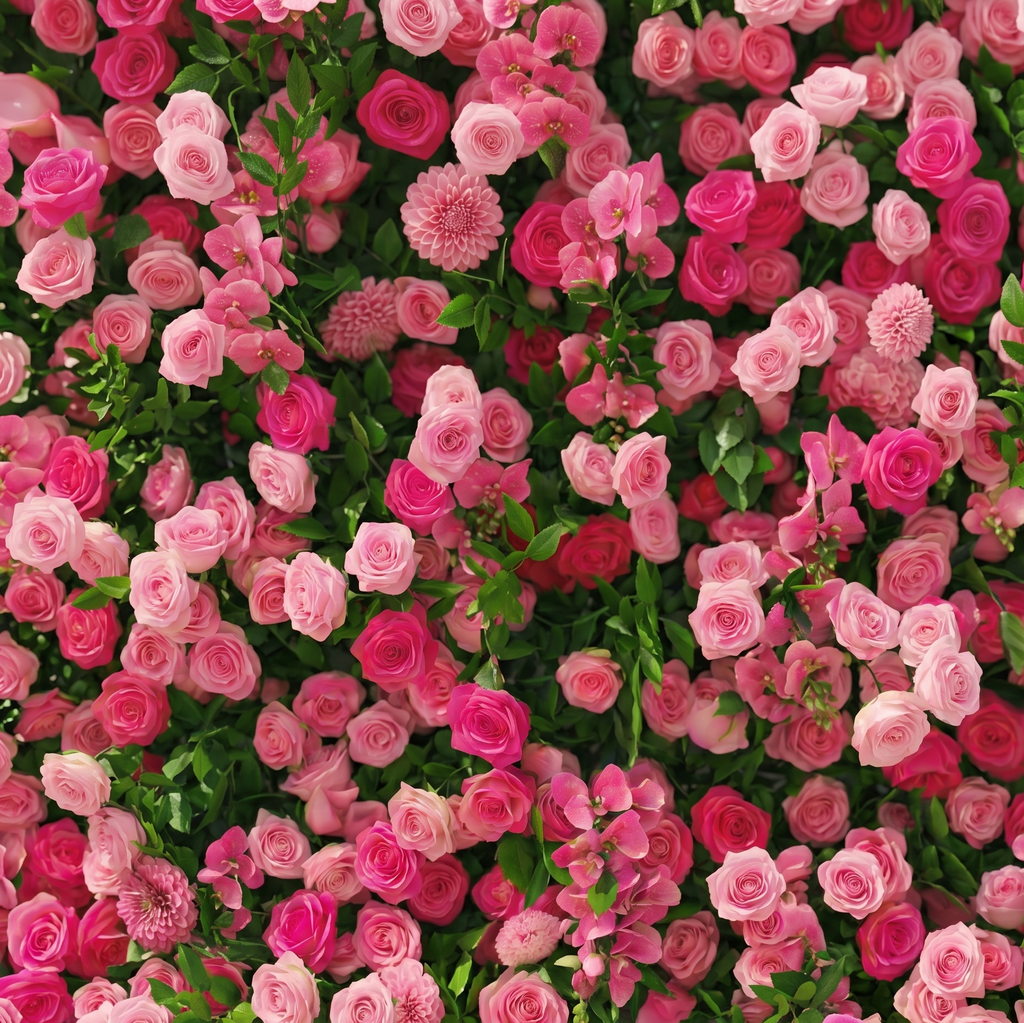 Melorae: Luxury 5D Hot Pink & Blush Silk Floral Wall Roll-Up Backdrop for Vibrant Romantic Weddings Free Shipping