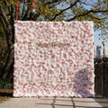 Miss Bella：3D Fabric Artificial rolling up curtain flower wall Free Shipping
