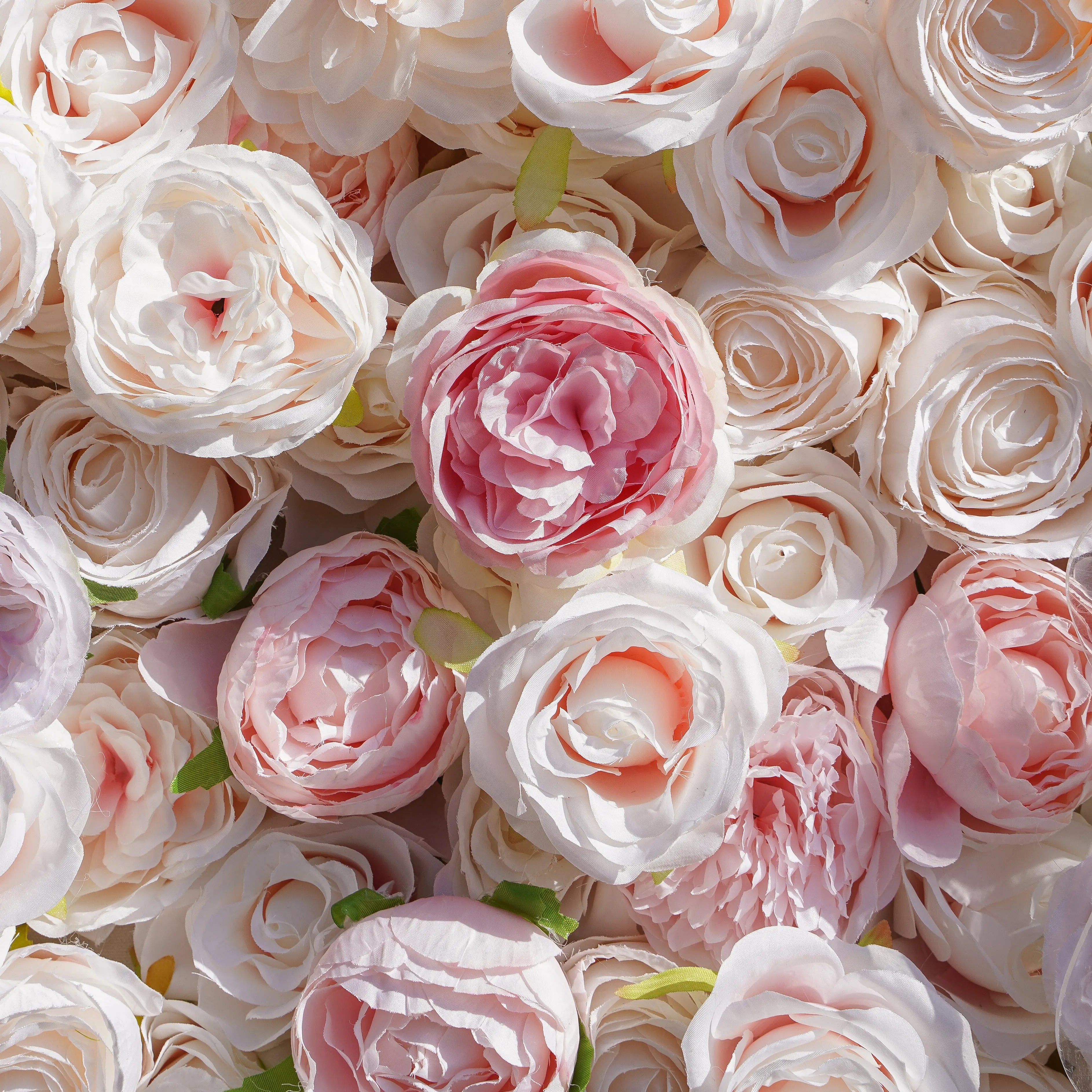 Miss Bella：3D Fabric Artificial rolling up curtain flower wall Free Shipping