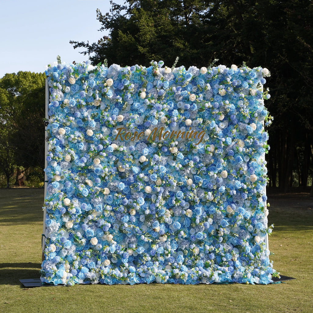 Molly：5D Fabric Artificial rolling up curtain flower wall (Ready to ship) Free Shipping