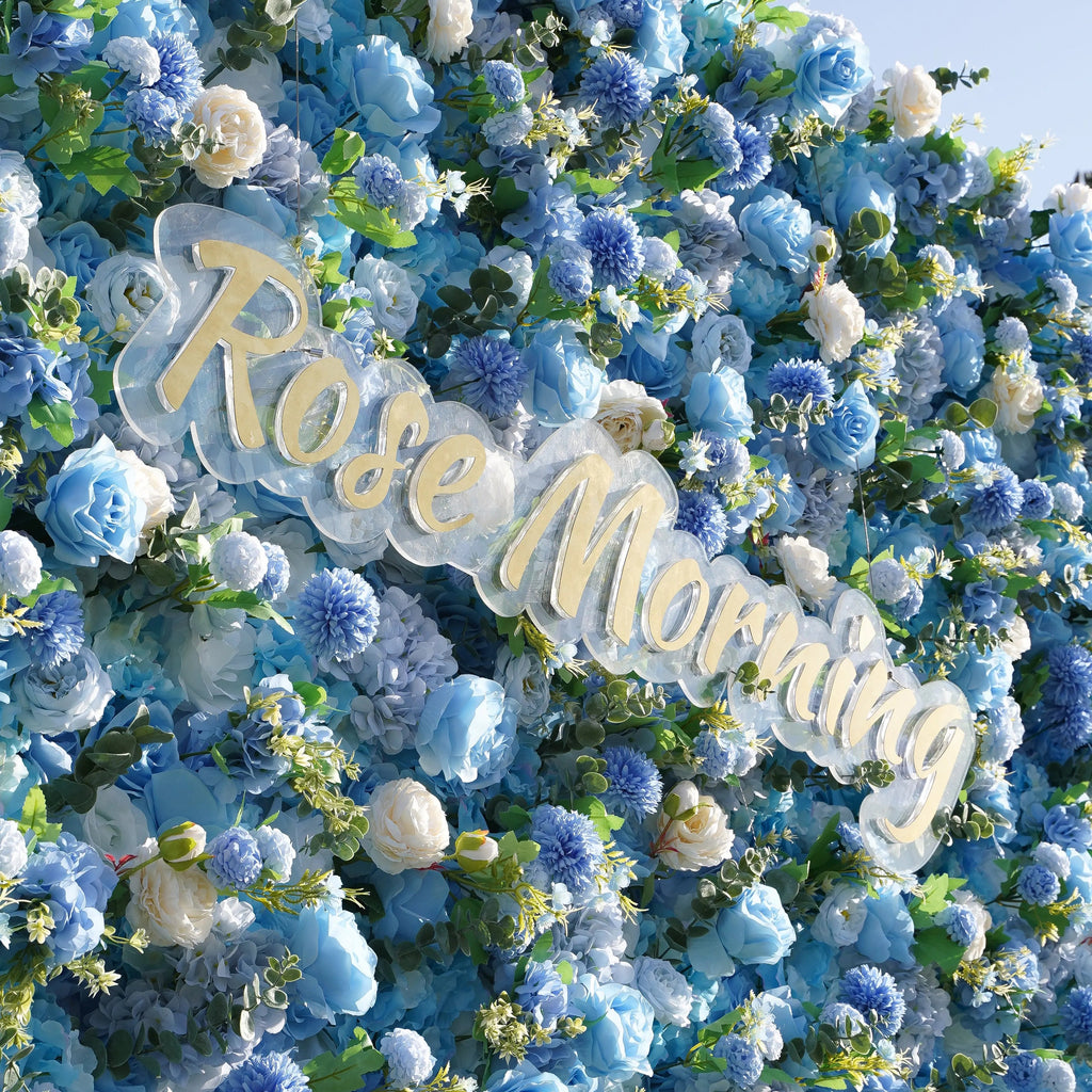 Molly：5D Fabric Artificial rolling up curtain flower wall (Ready to ship) Free Shipping